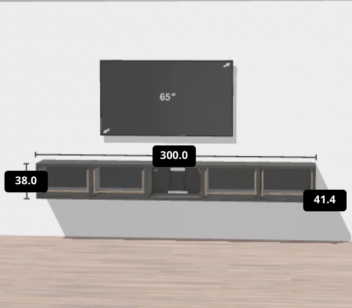 Samle + ophæng af TV og TVbord