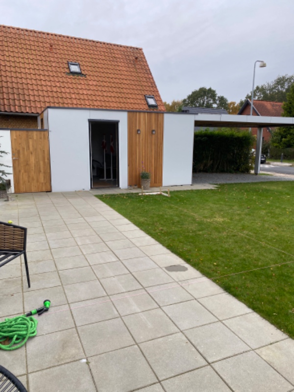 Udgravning af areal på 20m2, 450mm i dybden