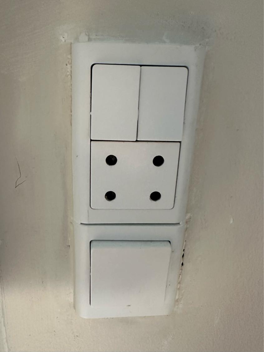 Installation af 3 stikkontakter