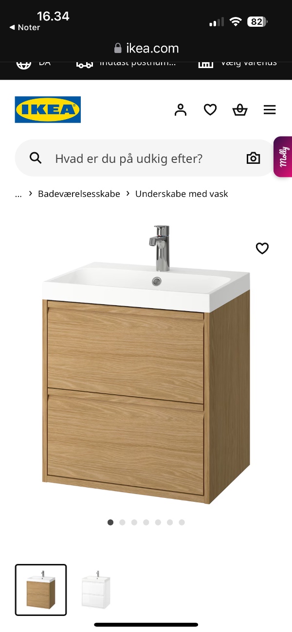 Opsætning af væghængt toilet, har der ikke tidligere været. Samt ophæng/montering af håndvask m/skab. Varerne er ikke leveret endnu