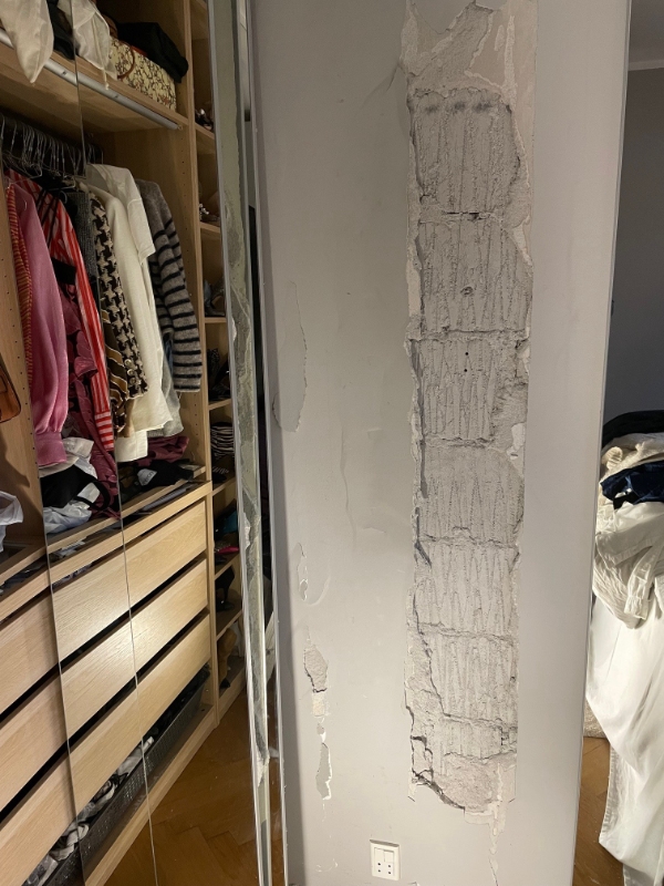 Mure, spartle, filte, male 4x2,5m væg