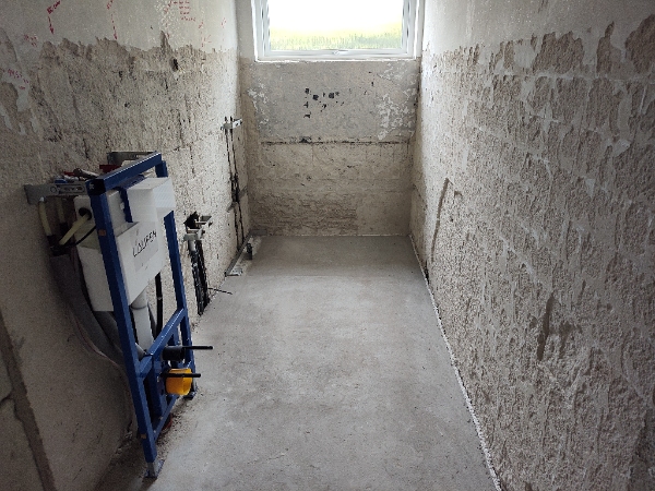 Pudsning af badeværelsesvægge