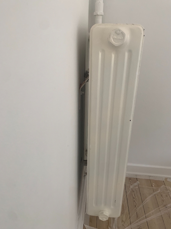 Montering af ny radiator