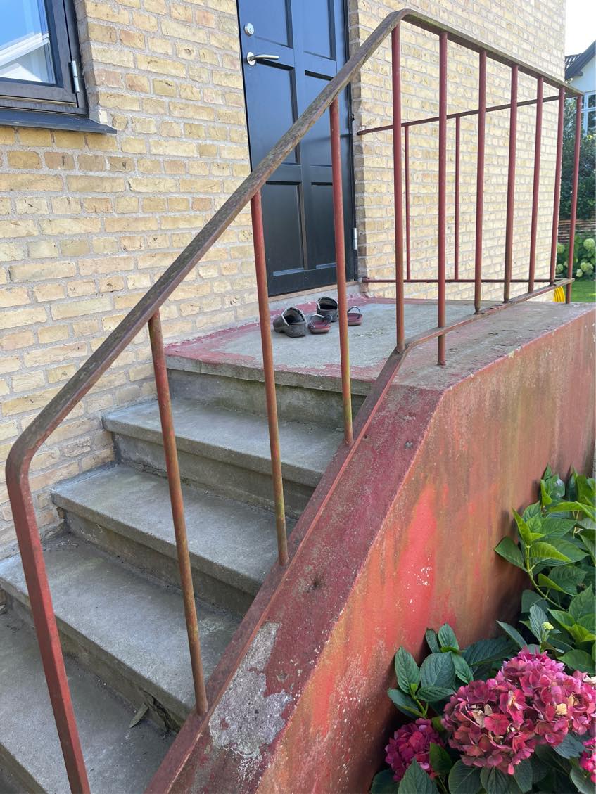 Maling af jern gelænder