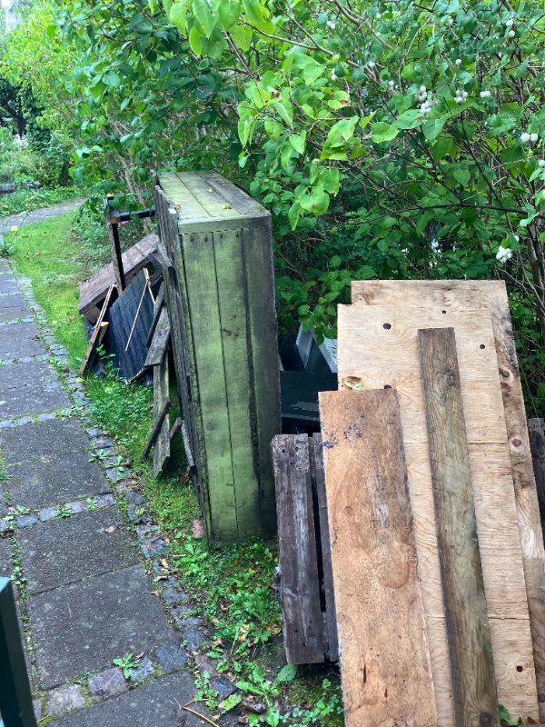 Afhentning af byggeaffald