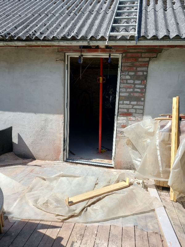 Isætning af dørkarm til terasse dør