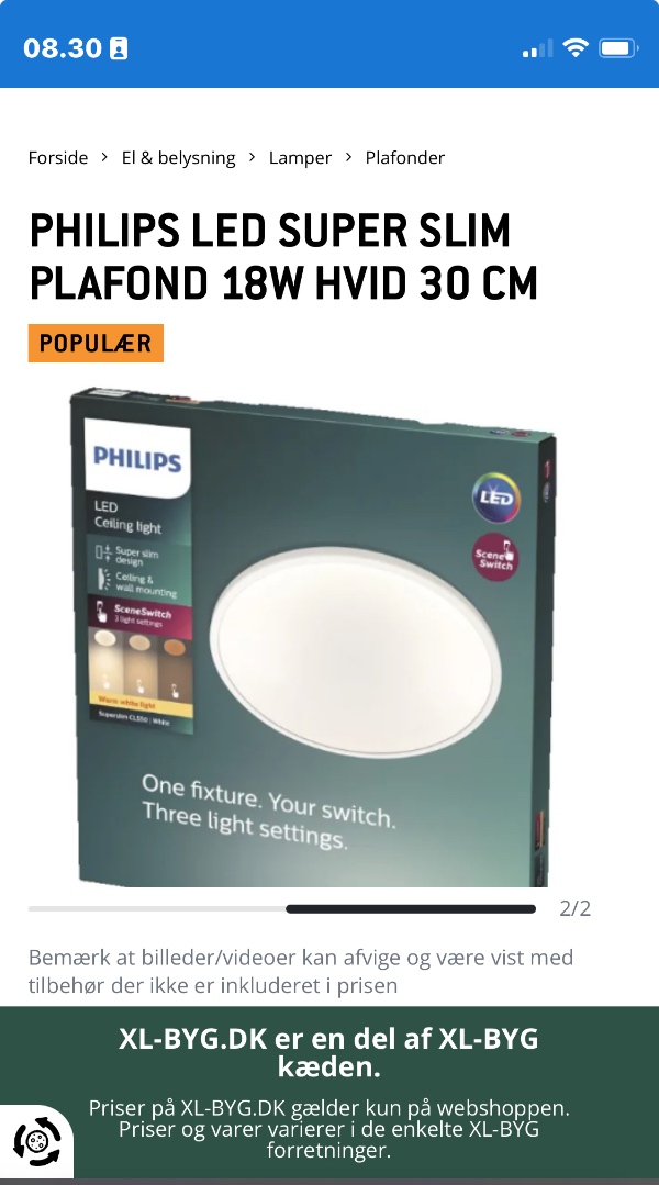 Opsætning af lamper og stik