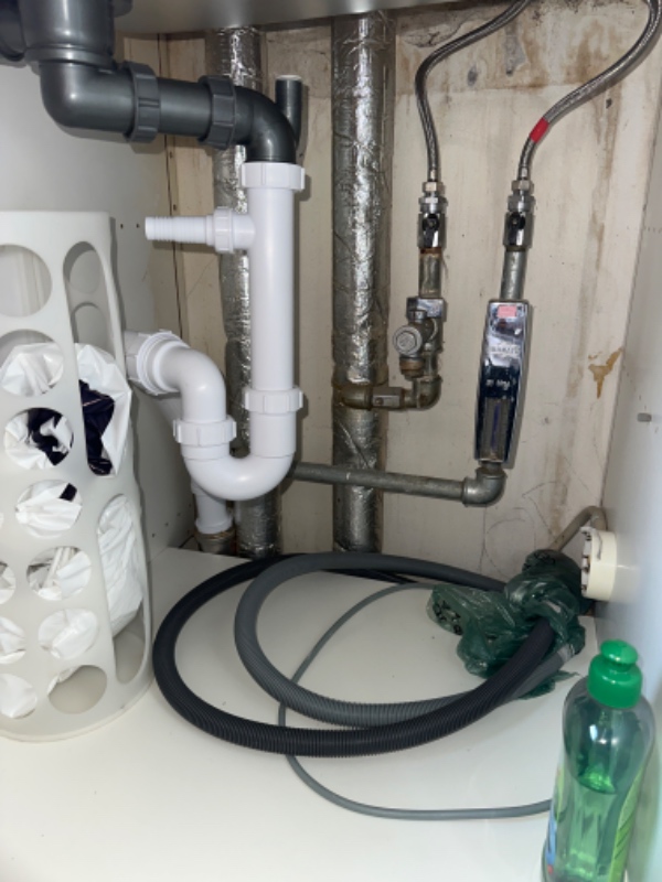 Installation af opvaskemaskine
