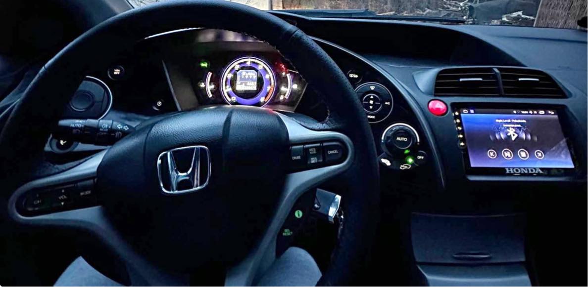 installere bil radio med skærm i honda civic