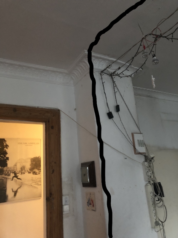 Opsætning af ny gips skillevæg