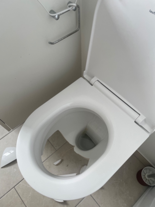 Nyt toilet montering