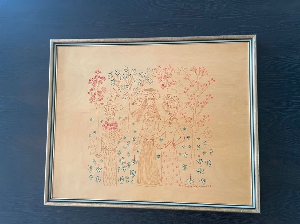 Vil gerne have lavet et stel og ramme til et træbillede som bordplade