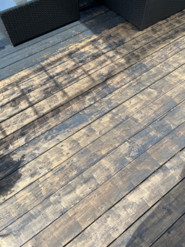 Slibning af træterrasse