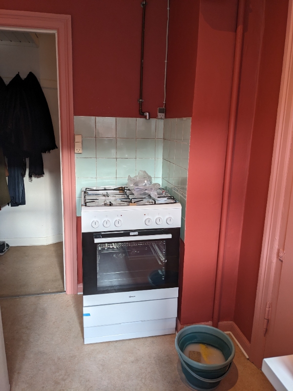 Installation af gaskomfur