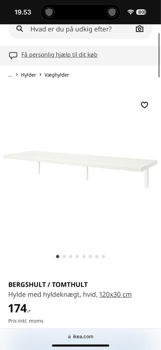 Opsætning af diverse på betonvæg