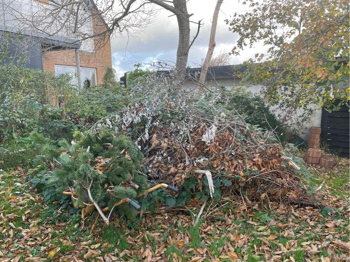 Køre haveaffald bort