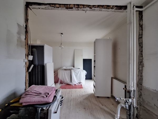 murerarbejde vægstykke (2.7 x 2.7 x 2.7)