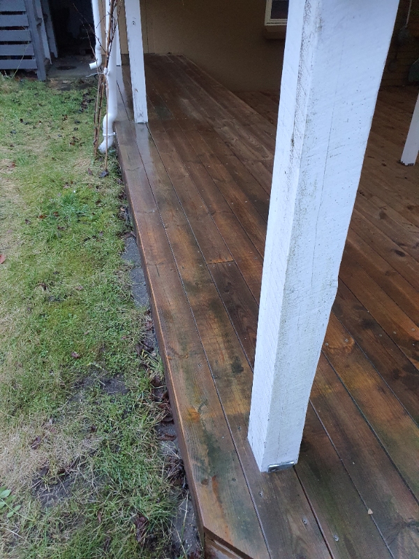 Bytte tag over udekøkken