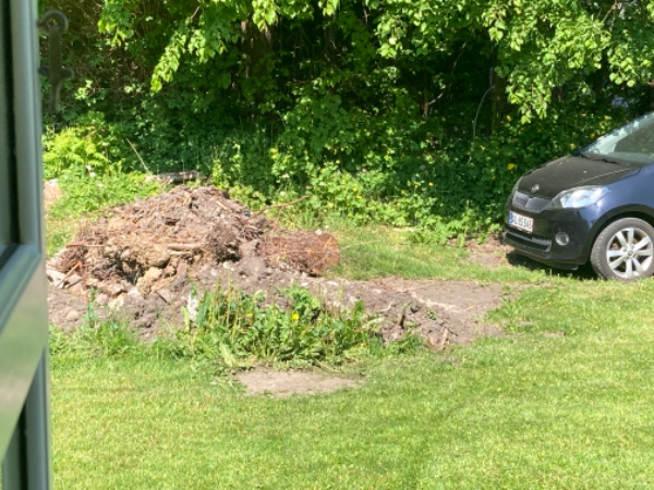 Fjernelse af jord og murbrokker