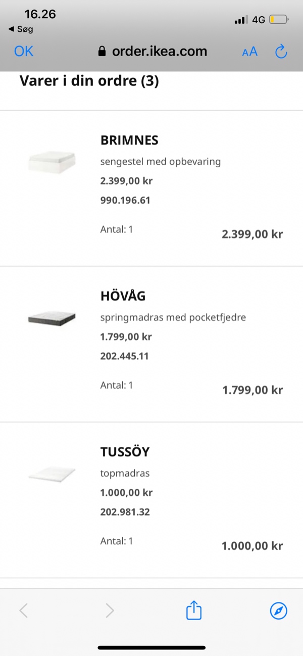 Hjælp til samling af seng