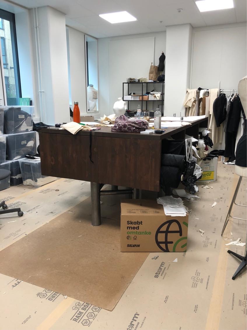 Flytning fra 1. sal til stue.