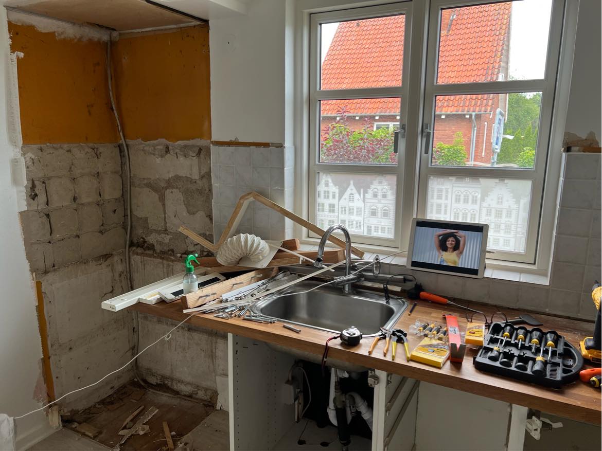 Nedrivning af køkken