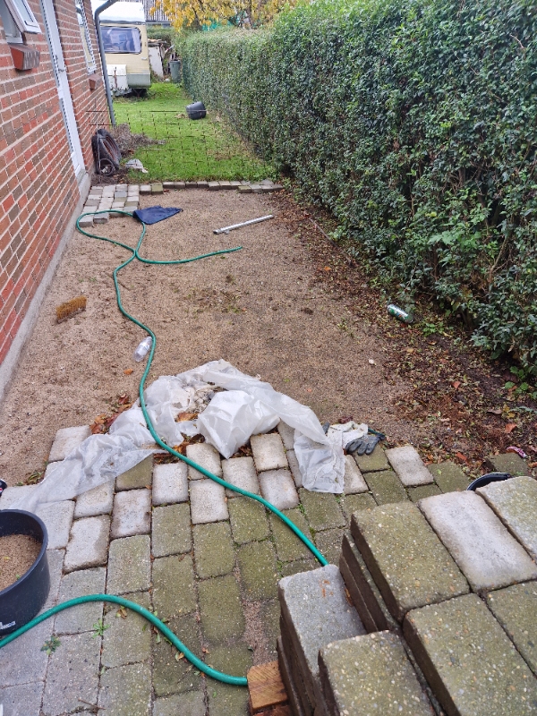 Flise lægning herregårdssten