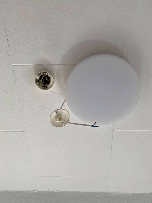 Opsætning af loftlamper