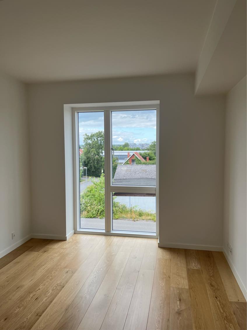 Ophængning af gardinstænger samt en gardinsskinne. Gardinskinne skal skæres til. Alt fra IKEA. Rawplugs og skruer mangler - kan selvfølgelig købes eller betales.