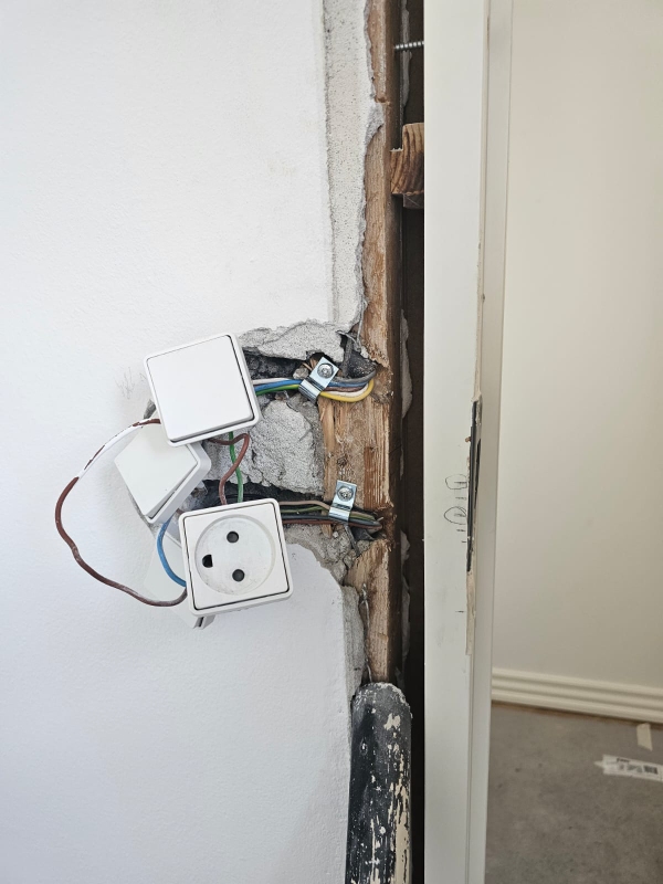 Fyldning før tømrerarbejde