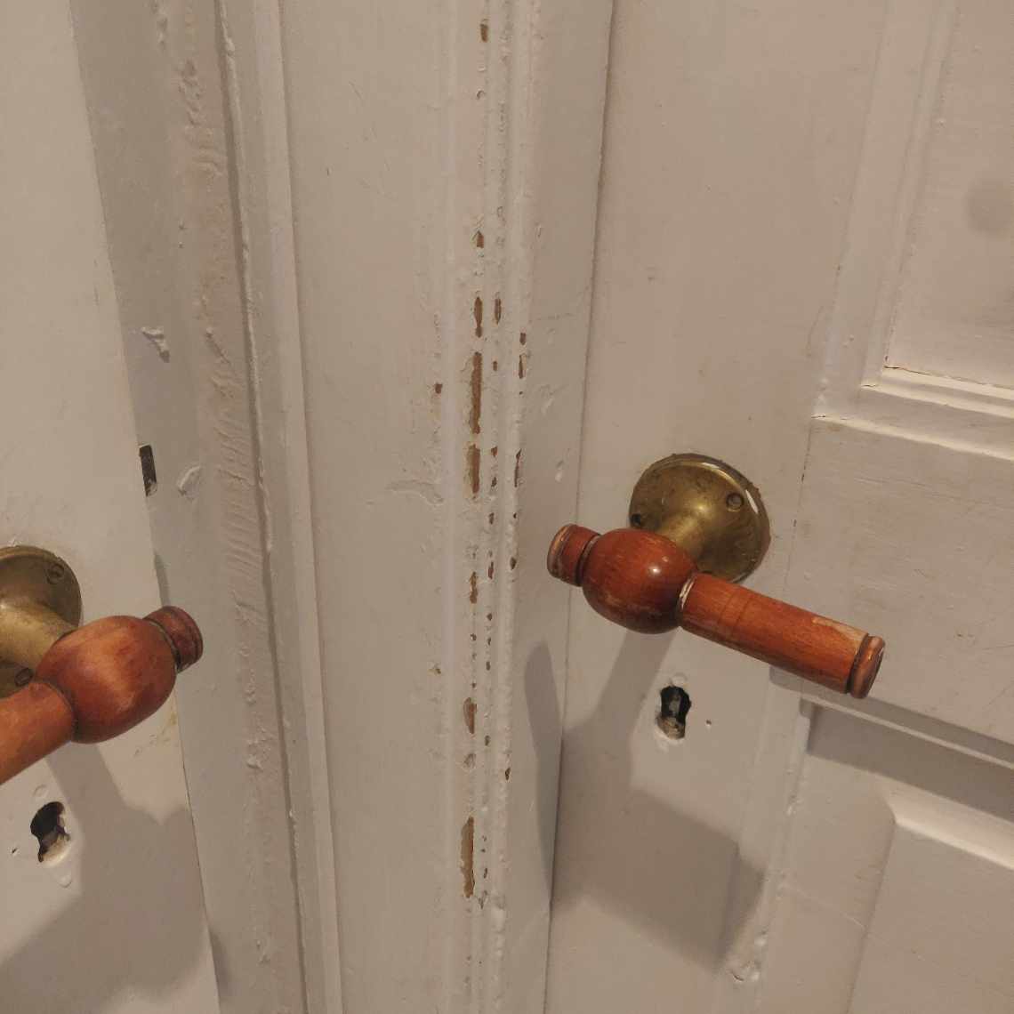 Malet 3 døre incl. dørkamme