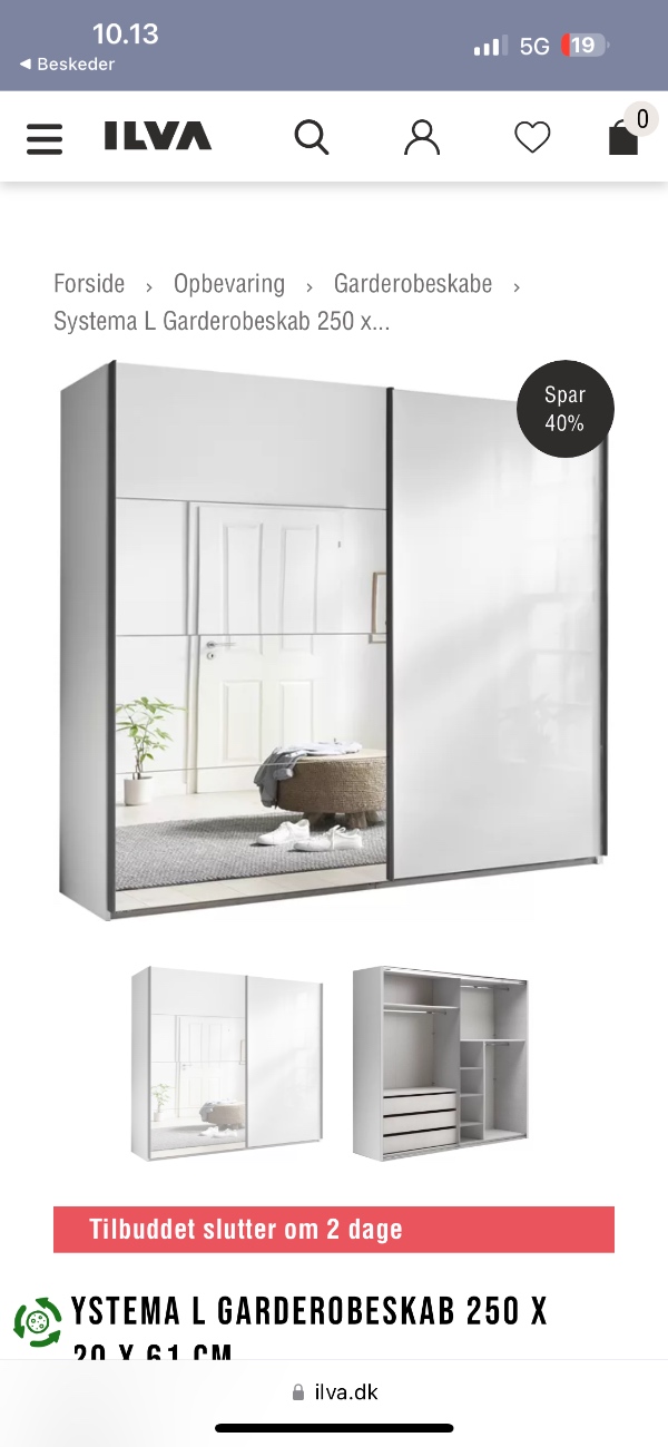 Samling af skab pris