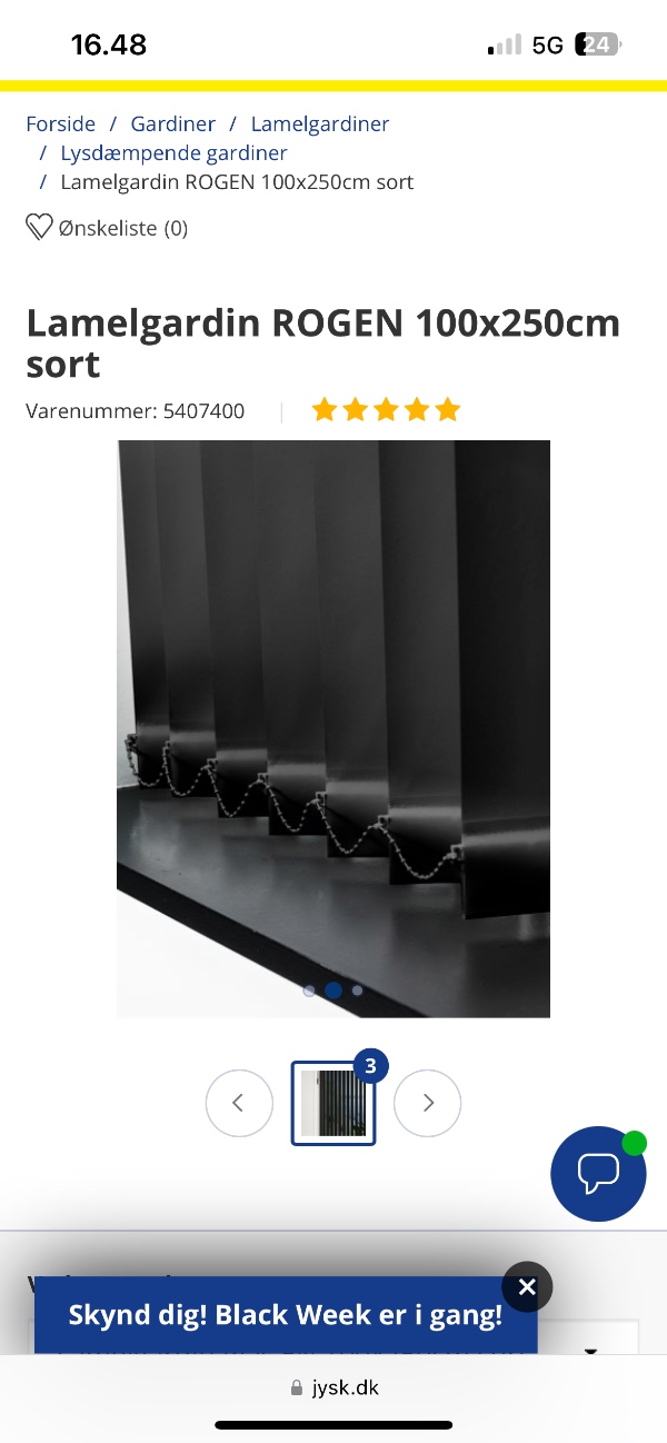 Montering af lamel gardiner i 5 værelser