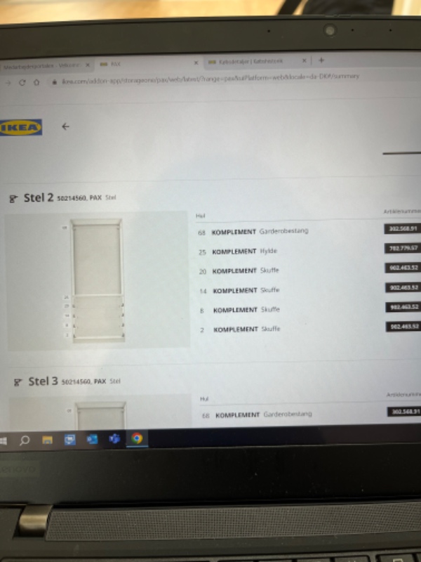 Der skal samles et PAX garderobeskab fra Ikea