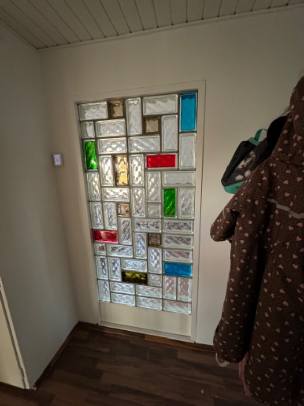 Monteret indvendig dør