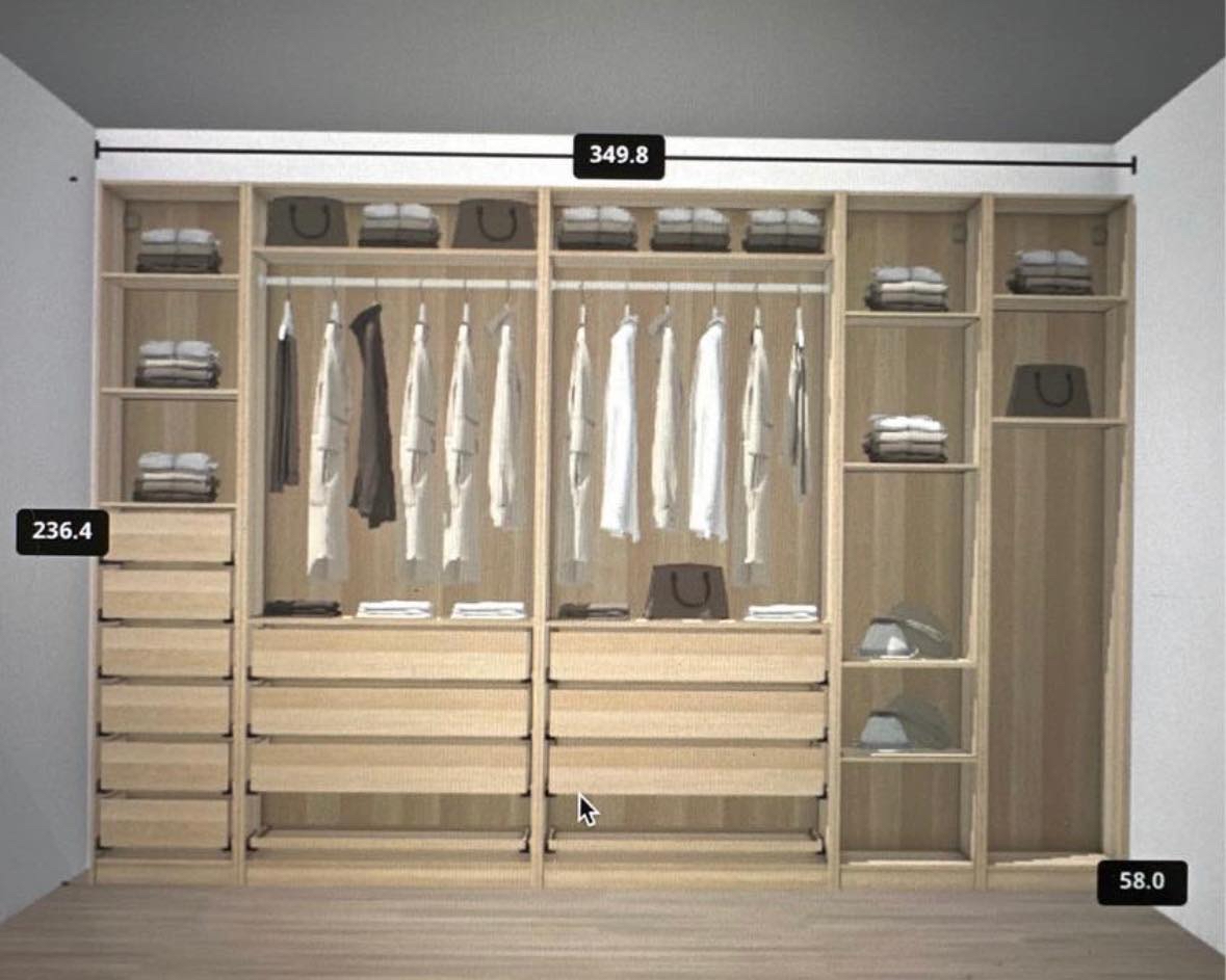 Opsætning af Ikea Pax garderobeskab