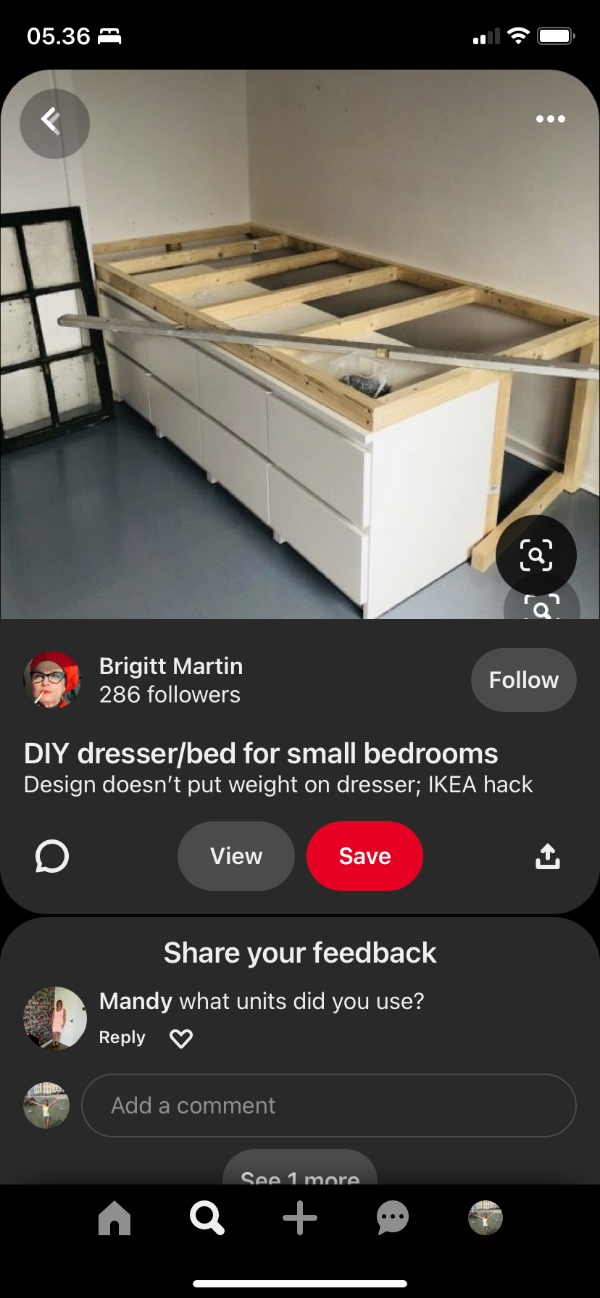 Tømrer/ handymand til Indbygget seng og skab