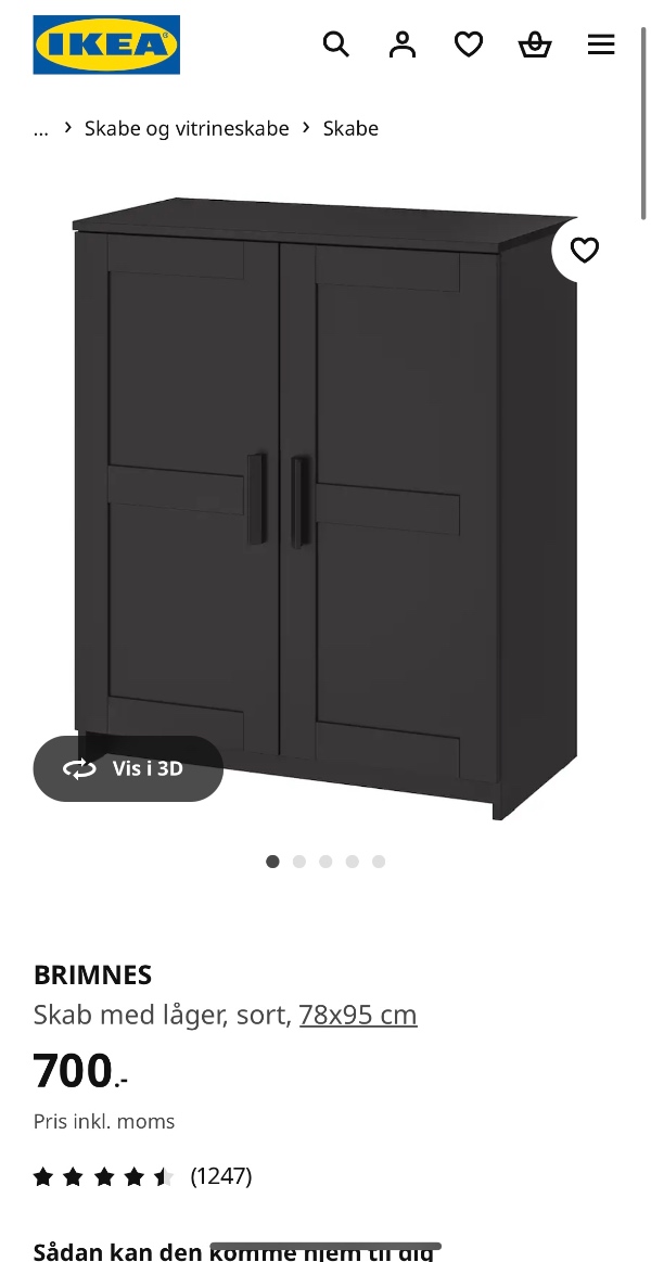 Nedbæring af Brimnes IKEA kommode