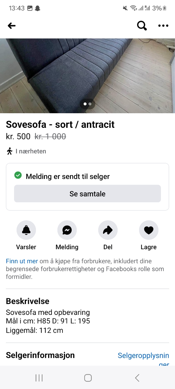 Hente sofa