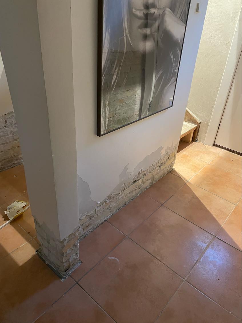 Muring af vægge med skalflex multirep