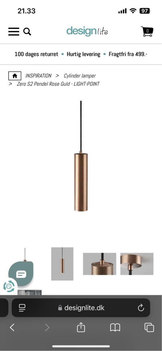 Montering af lampe