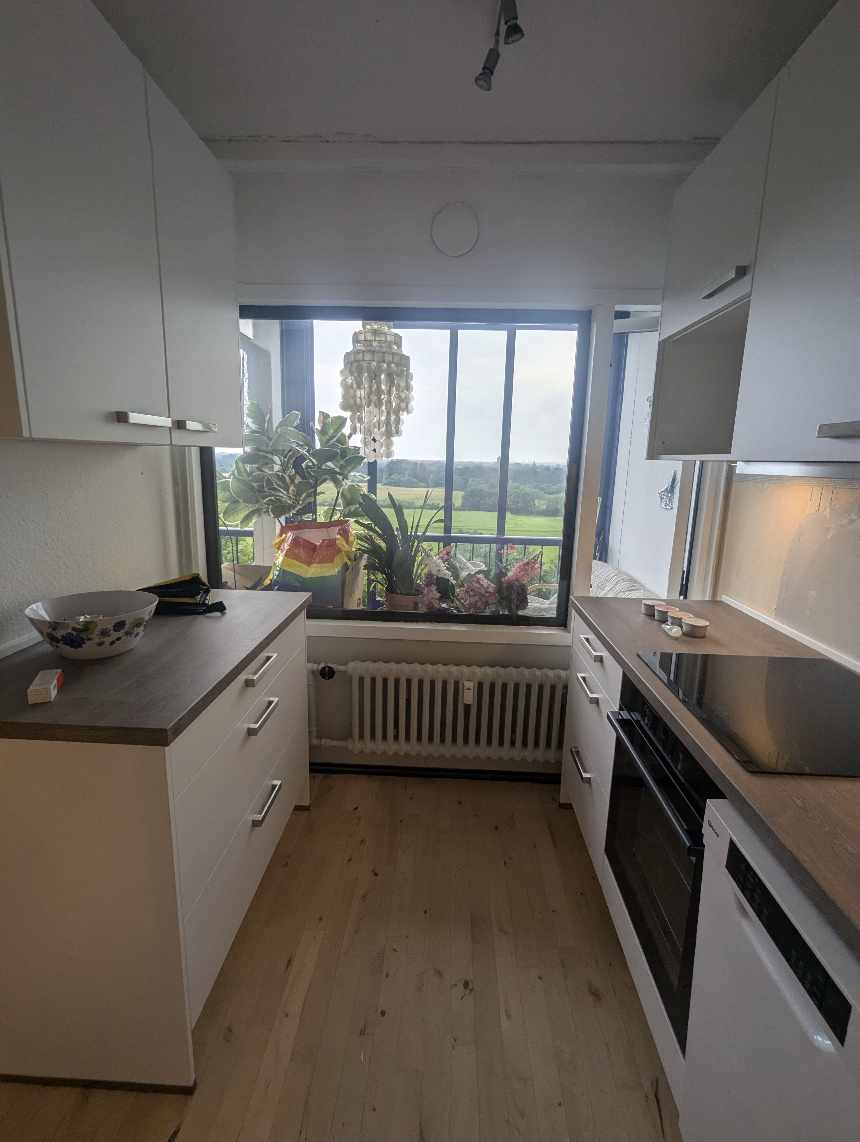 Opsætning af stænkplader, lidt malerarbejde og nye stikkontakter og afbrydere