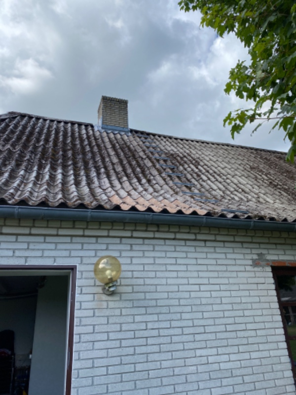 Tagrensning af eternittag