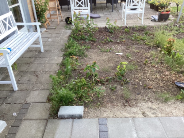 Lægning af fliser terrasse