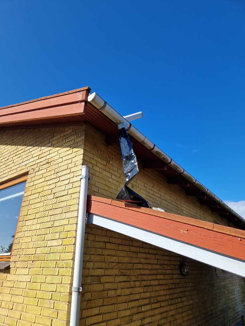 Hjælp til at få lavet nyt nedløbsrør + skiftet en enkelt tagrende.