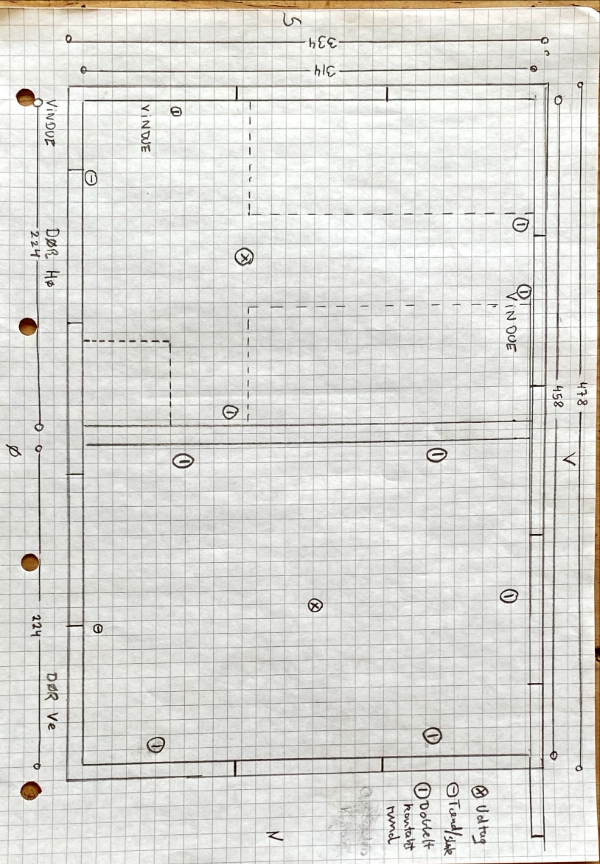 el til kontakter i et skur