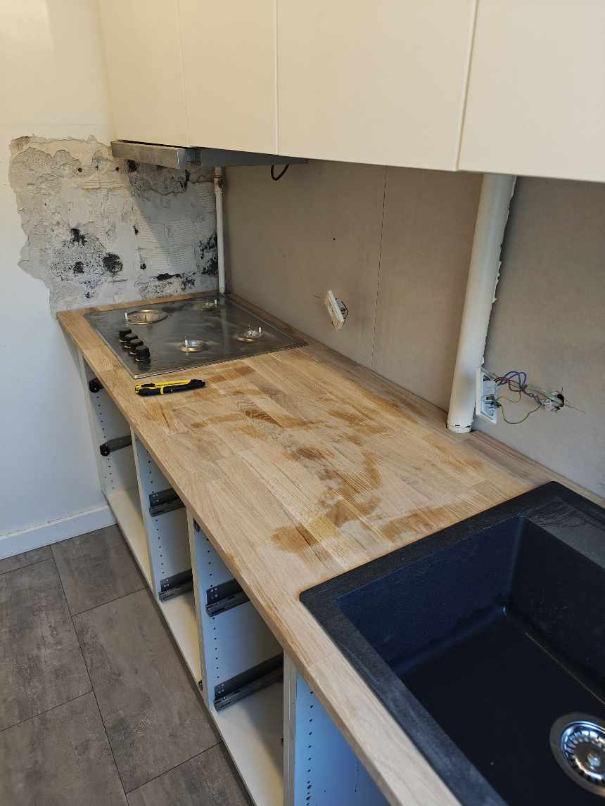 Skåret fliser til "Backsplash"