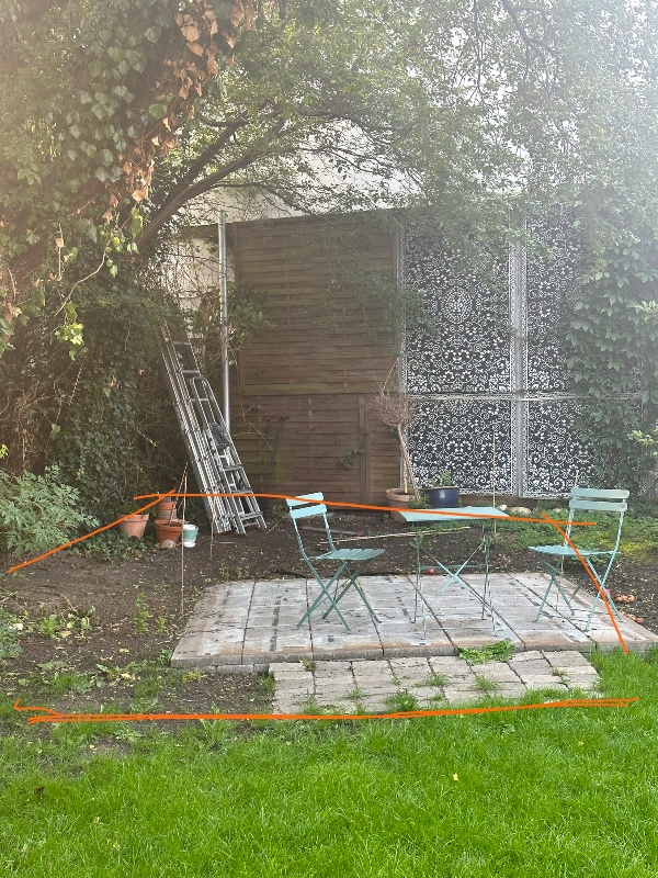 Træterrasse i haven