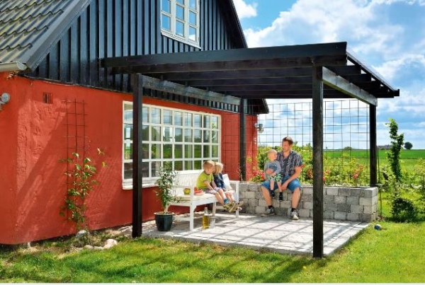 Bygning af overdækket terrasse