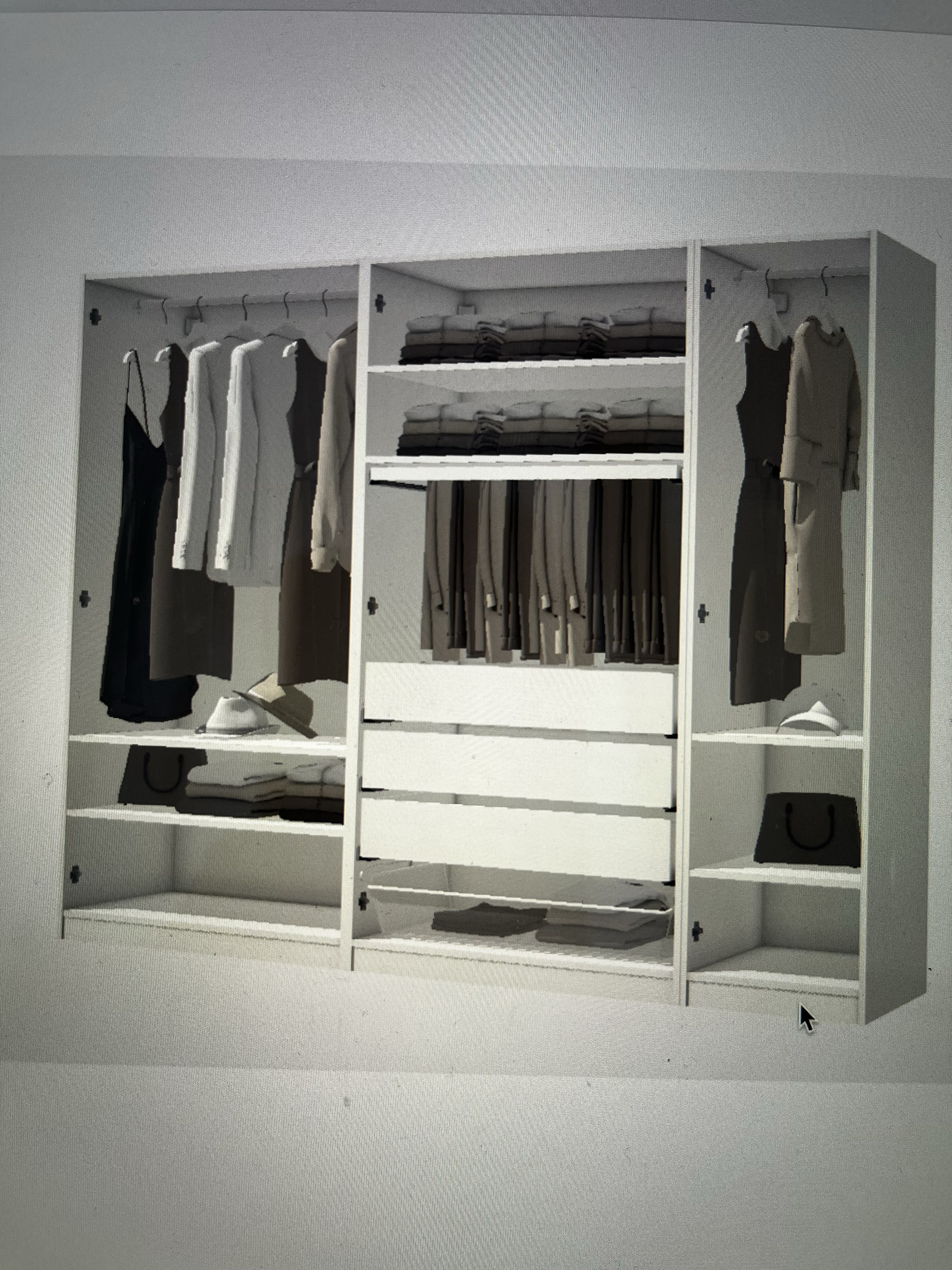 samling af IKEA PAX skab